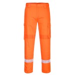 Lekkie spodnie trudnopalne z panelami Stretch Orange 