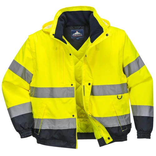 Kurtka ostrzegawcza 2w1 Yellow 4XL