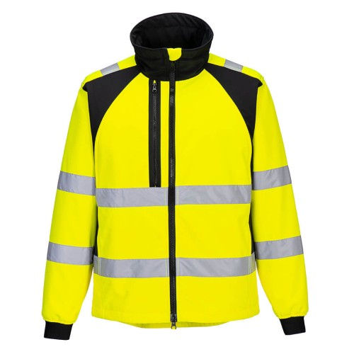 Kurtka ostrzegawcza Softshell WX2 Eco (2L) Yellow/Black L
