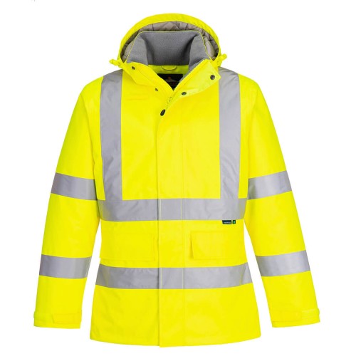Ostrzegawcza kurtka zimowa Eco Yellow 4XL