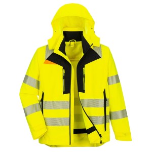 Kurtka ostrzegawcza DX4 4 w 1 Yellow/Black