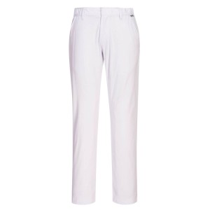 Elastyczne spodnie robocze Chino Slim White