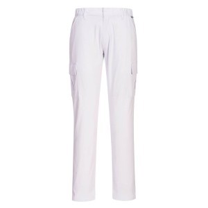 Spodnie bojówki Slim Stretch White