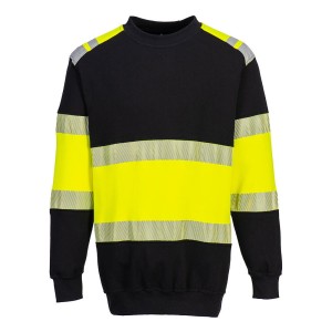 Bluza trudnopalna, antystatyczna i ostrzegawcza PW3 klasa 1 Yellow/Black