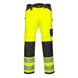 Damskie spodnie ostrzegawcze PW3 Stretch Yellow/Black