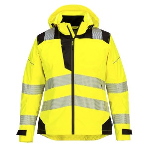 Damska kurtka przeciwdeszczowa PW3 Hi-Vis Yellow/Black