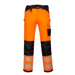 Damskie spodnie ostrzegawcze PW3 Stretch Orange/Black