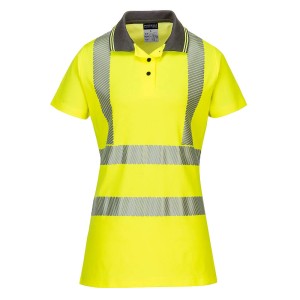 Damska koszulka ostrzegawcza polo Yellow/Grey
