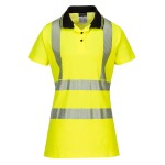 Damska koszulka ostrzegawcza polo Yellow/Black
