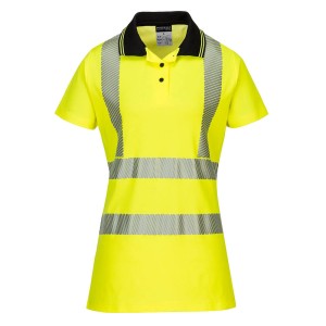 Damska koszulka ostrzegawcza polo Yellow/Black