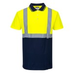 Dwukolorowa koszulka ostrzegawcza polo Yellow/Navy