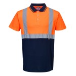 Dwukolorowa koszulka ostrzegawcza polo Orange/Navy