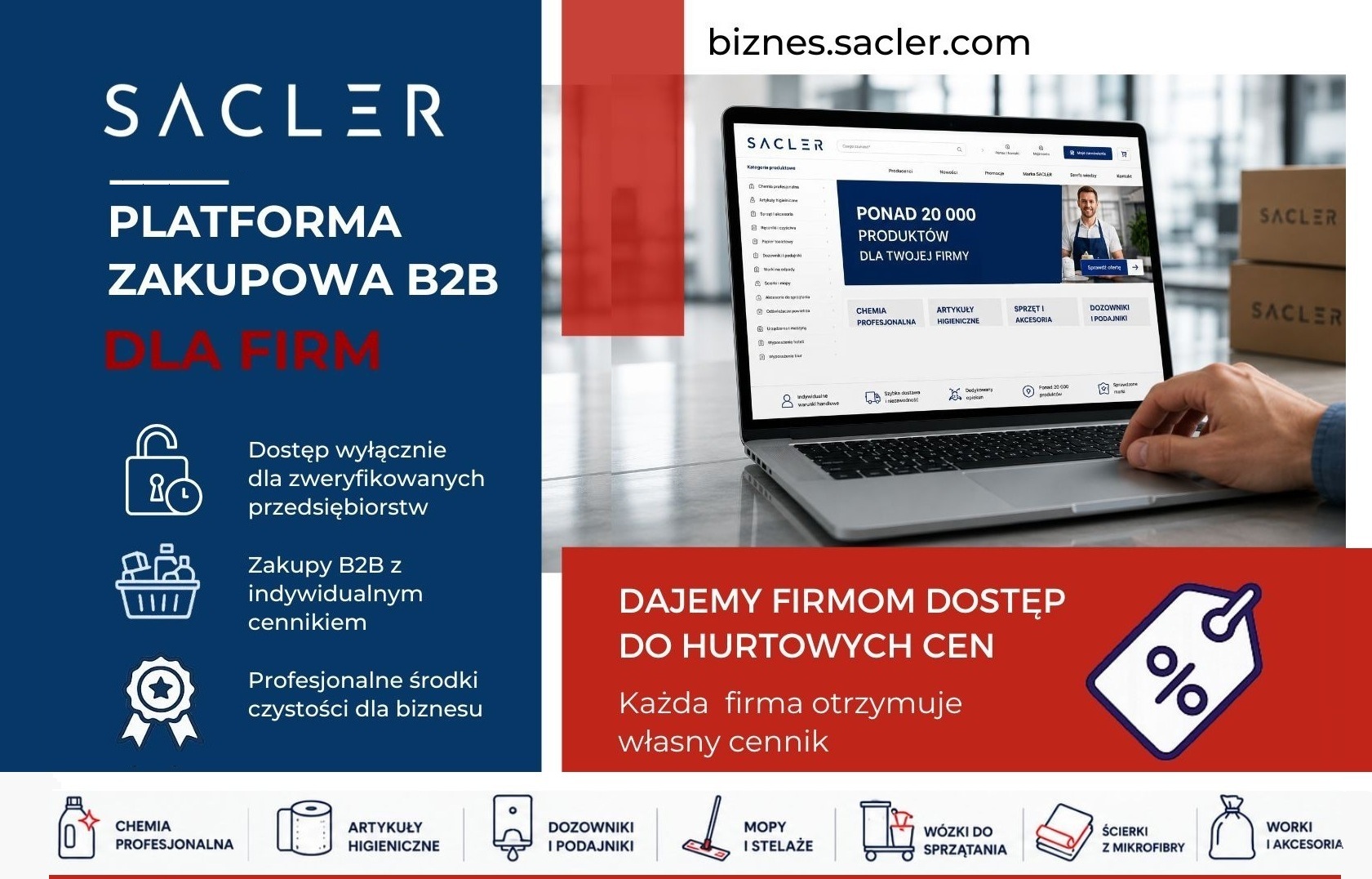 Platforma zakupowa B2B biznes.sacler.com